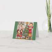 Whimsical familie kerst Kaart (Voorkant)