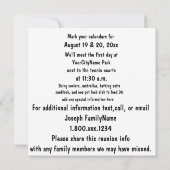 Whimsical Family Reunion Save The Date (Achterkant)