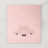 Whimsical & Fancy Pink Cute Boerderij Animal Plaatskaartje (Buitenkant ongevouwen)