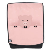 Whimsical & Fancy Pink Cute Boerderij Animal Rugtassen (Voorkant)