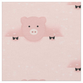 Whimsical & Fancy Pink Cute Boerderij Animal Stof