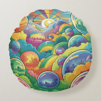 Whimsical fantasie feeënakom retro bellen rond kussen