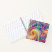 Whimsical Fantasy Abstract Fractal Vortex Art Notitieboek (Binnen)