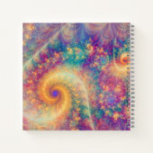 Whimsical Fantasy Abstract Fractal Vortex Art Notitieboek (Achterkant)