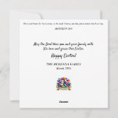 Whimsical Fantasy Art Lop Verdiend Konijntje Pasen Feestdagenkaart (Achterkant)