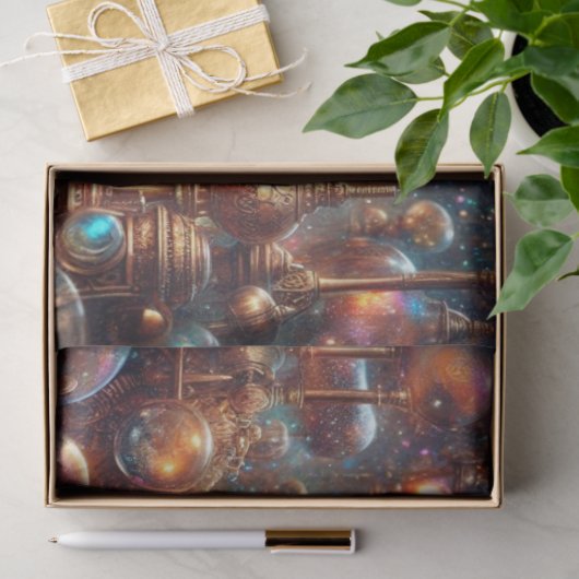 Whimsical Fantasy Art Steampunk Chipmunk Decoupage Tissuepapier (Geschenk)