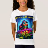 Whimsical Fantasy bug neon droomachtige natuur T-shirt (Voorkant)