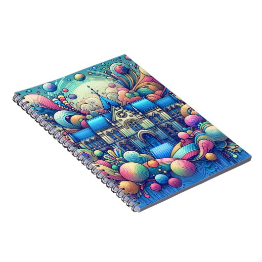 Whimsical Fantasy Building Art Notitieboek (Rechterzijde)