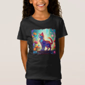 Whimsical Fantasy Cat Tshirt (Voorkant)