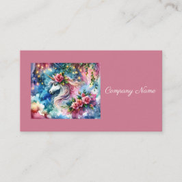 Whimsical Fantasy Eenhoorn Visitekaartje