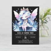 Whimsical Fantasy Fairy Verjaardag Kaart (Staand voorkant)