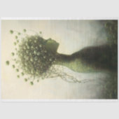 Whimsical Fantasy Floral Girl V4 Decoupage Tissuepapier (Voorkant)