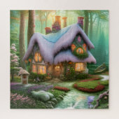 Whimsical Fantasy Forest Shack Puzzle Legpuzzel (Verticaal)