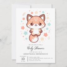Whimsical Fantasy Fox Baby shower