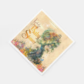 Whimsical Fantasy Garden Baby shower uitnodiging Servet (Hoek)