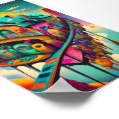 Whimsical Fantasy Kleurrijke Posters Wandkunst (Hoek)