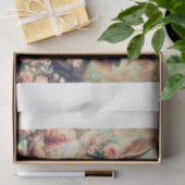 Whimsical Fantasy Mad Hatter Rabbit Tea Decoupage Tissuepapier (Geschenk)