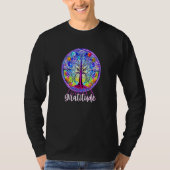 Whimsical Fantasy Tree of Life Chakra Gratitude T-shirt (Voorkant)