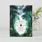 Whimsical Fantasy Woodland verjaardag Kaart (Staand voorkant)