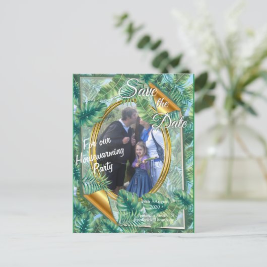 Whimsical Fantasy World met een tropische smaak Aankondigingskaart (Staand voorkant)