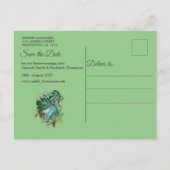 Whimsical Fantasy World met een tropische smaak Aankondigingskaart (Achterkant)