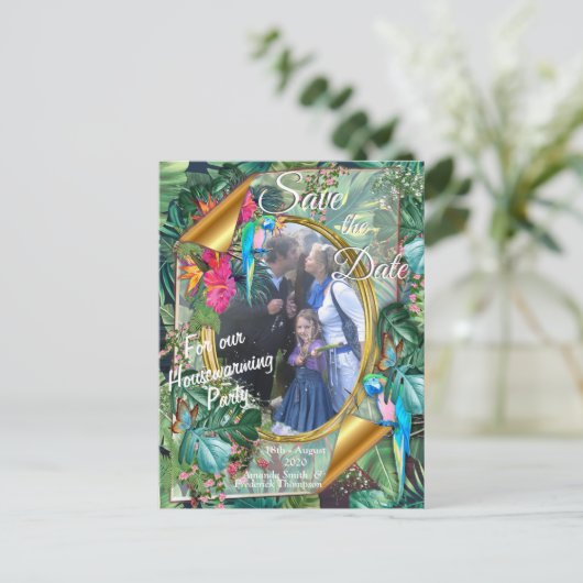 Whimsical Fantasy World met een tropische smaak Aankondigingskaart (Staand voorkant)