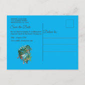 Whimsical Fantasy World met een tropische smaak Aankondigingskaart (Achterkant)