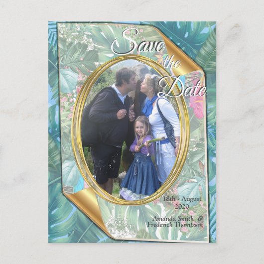 Whimsical Fantasy World met een tropische smaak Aankondigingskaart (Voorkant)