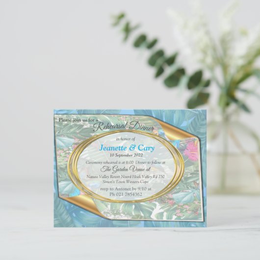 Whimsical Fantasy World met een tropische smaak Kaart (Staand voorkant)