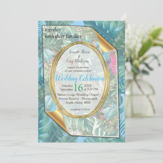 Whimsical Fantasy World met een tropische smaak Kaart (Staand voorkant)