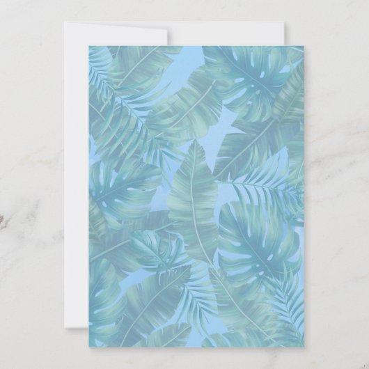 Whimsical Fantasy World met een tropische smaak Kaart (Achterkant)