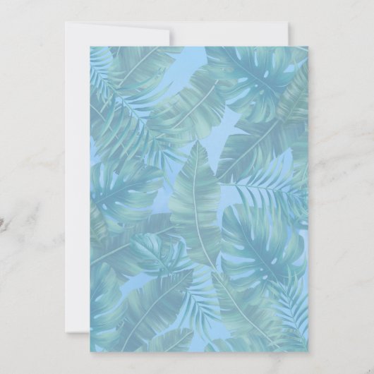 Whimsical Fantasy World met een tropische smaak Kaart (Achterkant)