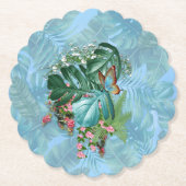 Whimsical Fantasy World met een tropische smaak Kartonnen Onderzetters (Voorkant)