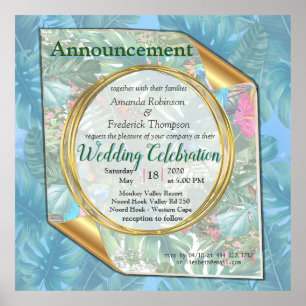 Whimsical Fantasy World met een tropische smaak Poster