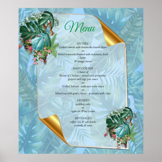 Whimsical Fantasy World met een tropische smaak Poster (Voorkant)