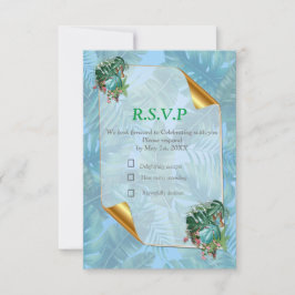 Whimsical Fantasy World met een tropische smaak RSVP Kaartje