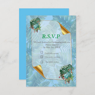 Whimsical Fantasy World met een tropische smaak RSVP Kaartje