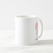 Whimsical Farewell Coworker Lineart Handgeschreven Koffiemok (Voorkant rechts)