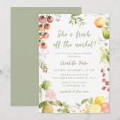 Whimsical Farmers Off the Market Bridal Shower Kaart