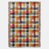 Whimsical Farmhouse Watercolor Plaid Deken (Voorkant Verticaal)