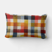 Whimsical Farmhouse Watercolor Plaid Kussen (Achterkant)