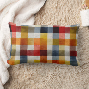 Whimsical Farmhouse Waterverf Plaid Kussen