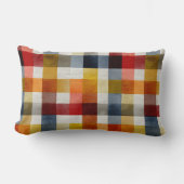 Whimsical Farmhouse Waterverf Plaid Kussen (Voorkant)