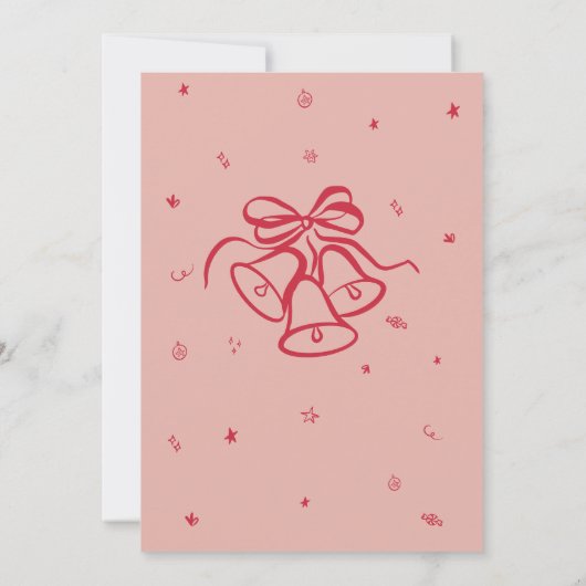 Whimsical Favoriete Dingen Kerstfeest Kaart (Achterkant)