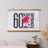 Whimsical Feather Education Ignorance Banned Wood  Hangend Wandkleed (Slaapkamer)