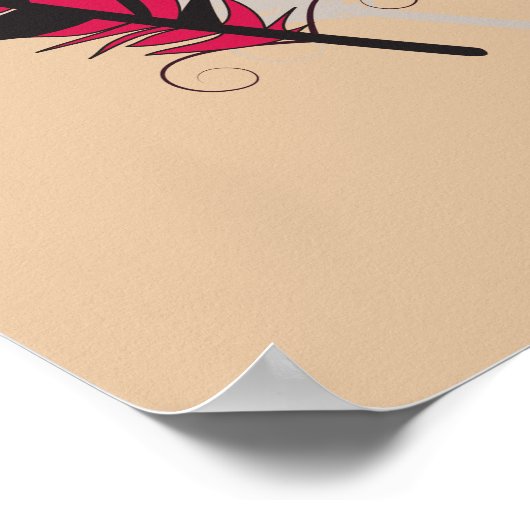 Whimsical Feathers: Een Collectie van Etherische K Poster (Hoek)