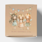 Whimsical  feeën meisje verjaardagsfeestje bedankdoosjes (Bovenkant)