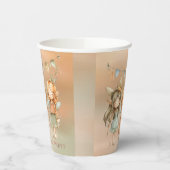 Whimsical  feeën meisje verjaardagsfeestje papieren bekers (Links)