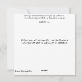 Whimsical Feestelijke Katten Christelijk Kerstmis Feestdagenkaart (Achterkant)