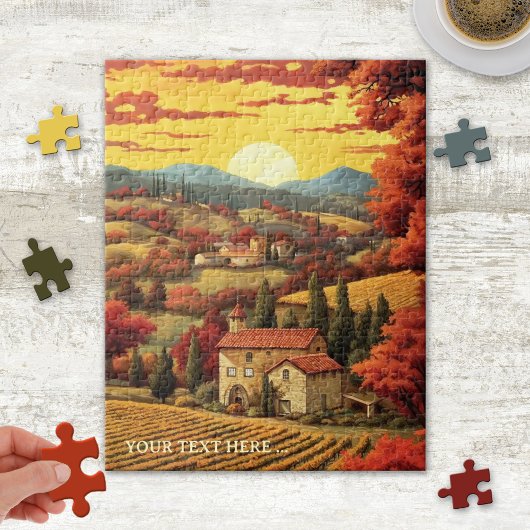 Whimsical Fine Art Toscane Italië Puzzel Legpuzzel